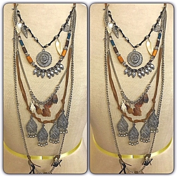 ‼️SALE Bohemian Gorgeous Layered Stmt  Necklace - Picture 8 of 8